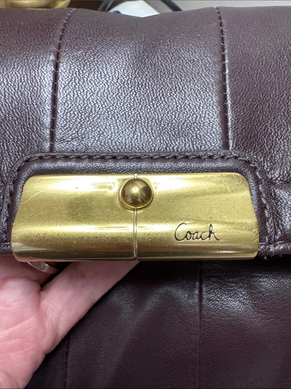 Coach crossbody smooth